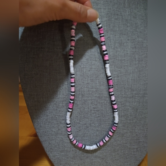 Surf Necklace Surfer Necklace ,White,Pink black shell necklace - Picture 4 of 15